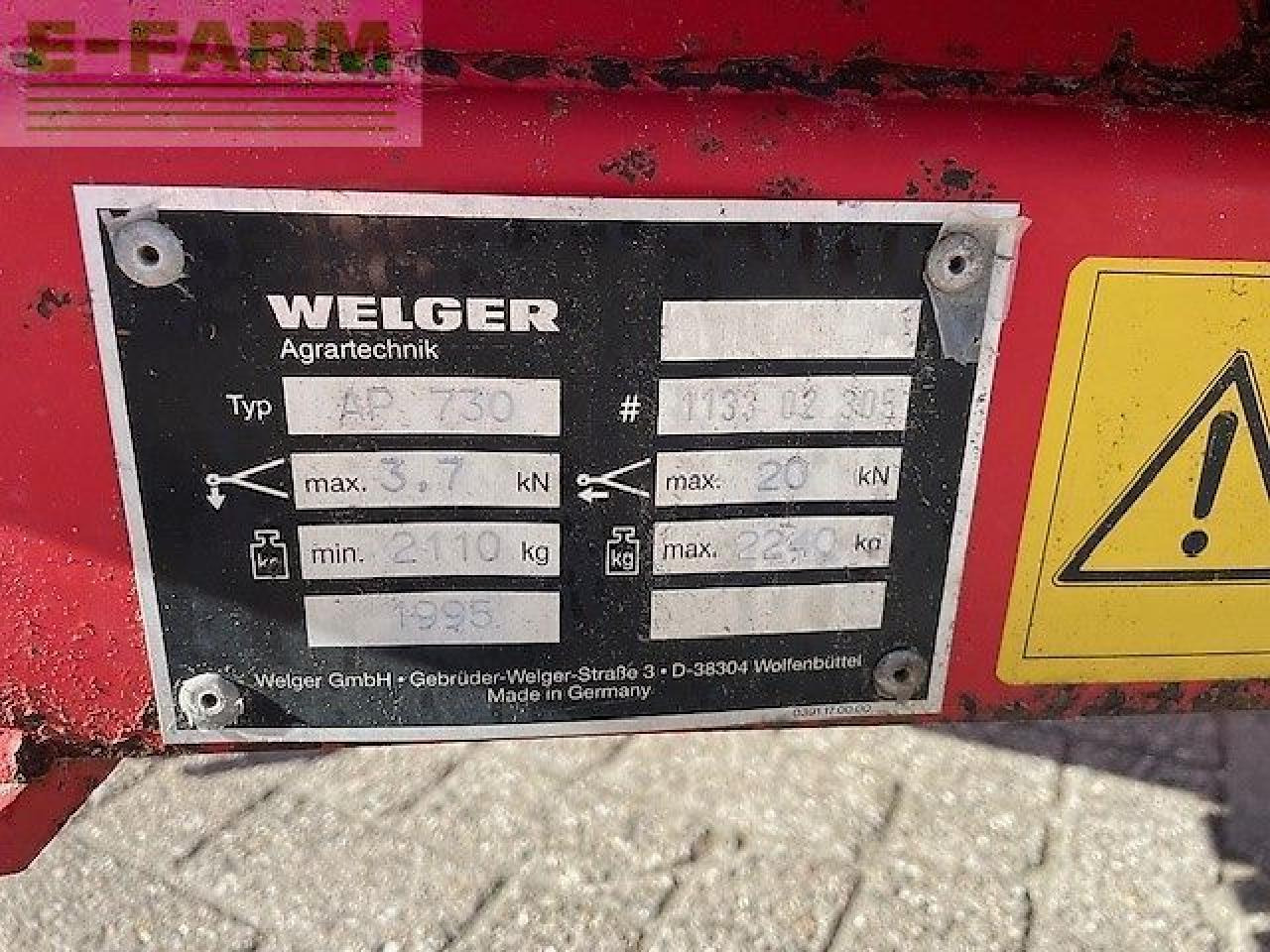 Welger ap 730 pers - מכונת צרור מרובעת: תמונה 4 Welger ap 730 pers - מכונת צרור מרובעת: תמונה 4