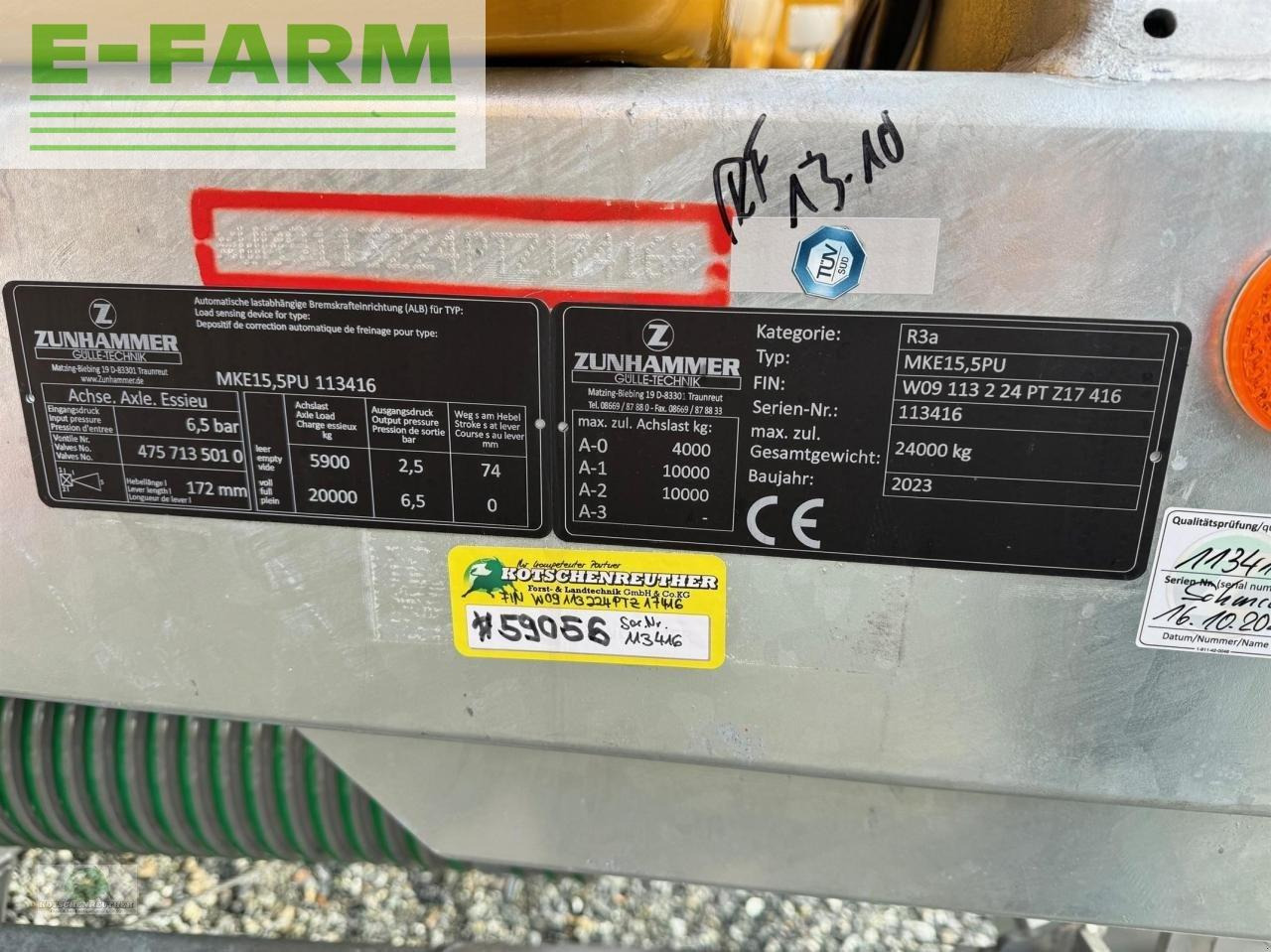 Zunhammer mke 15,5 pu tandem eco - טרקטור חקלאי: תמונה 3 Zunhammer mke 15,5 pu tandem eco - טרקטור חקלאי: תמונה 3