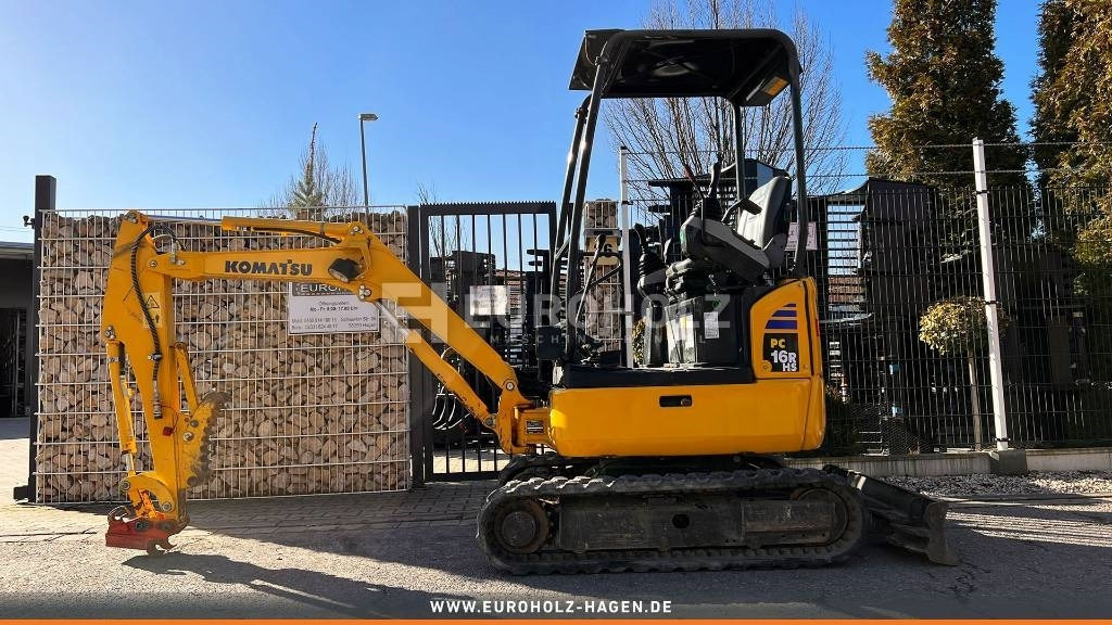 Komatsu Minibagger PC 16 R-3HS, Schnellwechsler MS01 - מיני מחפר: תמונה 2 Komatsu Minibagger PC 16 R-3HS, Schnellwechsler MS01 - מיני מחפר: תמונה 2