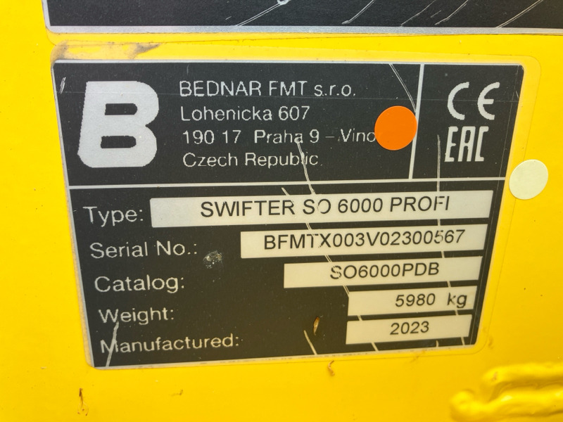 Bednar Swifter SO 6000 Profi - משדדה: תמונה 2 Bednar Swifter SO 6000 Profi - משדדה: תמונה 2