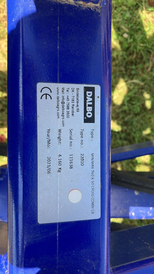 Dalbo Minimax 760 - רולר חקלאי: תמונה 2 Dalbo Minimax 760 - רולר חקלאי: תמונה 2