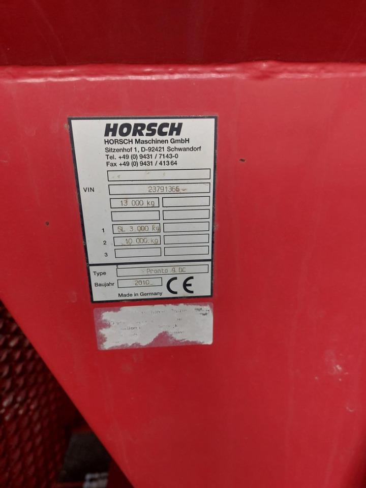 מקדחת זרעים Horsch Pronto 9DC: תמונה 10