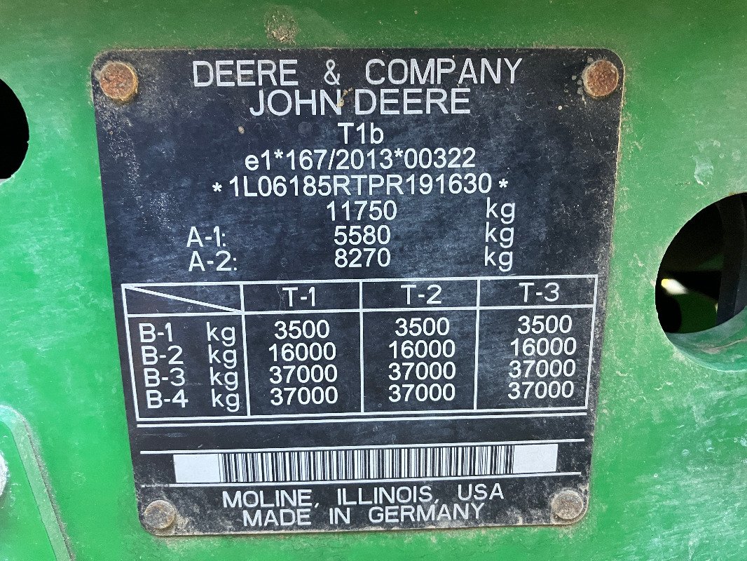John Deere 6R185 - טרקטור חקלאי: תמונה 2 John Deere 6R185 - טרקטור חקלאי: תמונה 2