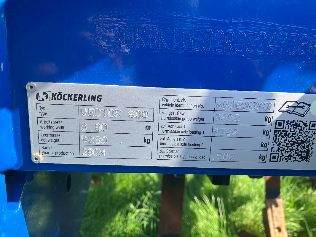 Köckerling Vector 800 - קלטרת: תמונה 2 Köckerling Vector 800 - קלטרת: תמונה 2