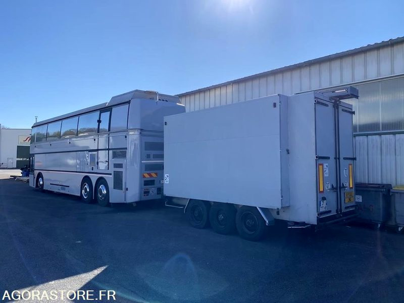 BUS VIP DOUBLE ETAGE MOTORHOMEVIP VANHOOL + REMORQUE + AUVENT DE RECEPTION - משאית ממכר, אוטובוס: תמונה 3 BUS VIP DOUBLE ETAGE MOTORHOMEVIP VANHOOL + REMORQUE + AUVENT DE RECEPTION - משאית ממכר, אוטובוס: תמונה 3