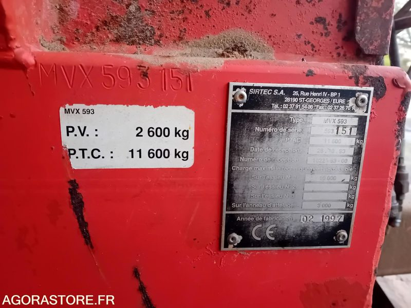 EPANDEUR PROLOG MVX593 ANNEE FAB 1997 - מפזרת דשן: תמונה 4 EPANDEUR PROLOG MVX593 ANNEE FAB 1997 - מפזרת דשן: תמונה 4