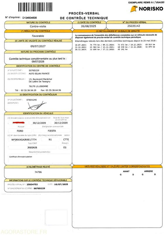 FORD FIESTA N°2 1.2 L– COULEUR BLANCHE - מכונית: תמונה 5 FORD FIESTA N°2 1.2 L– COULEUR BLANCHE - מכונית: תמונה 5