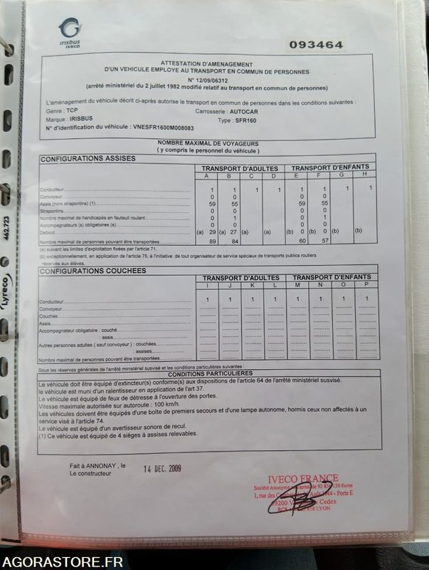 IVECO BUS CROSSWAY N°093464 - אוטובוס בית ספר: תמונה 3 IVECO BUS CROSSWAY N°093464 - אוטובוס בית ספר: תמונה 3