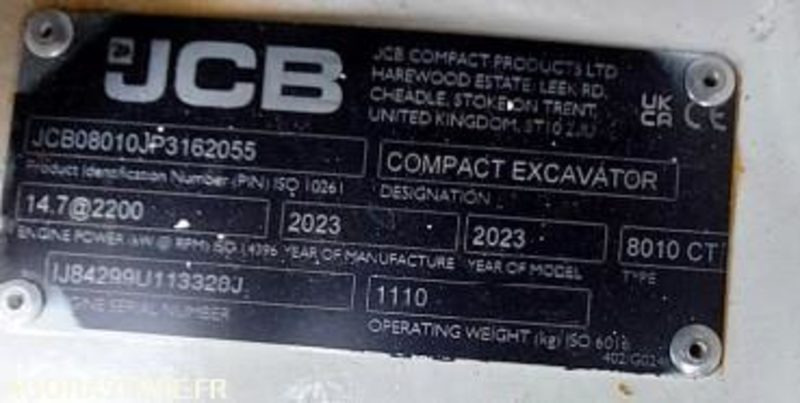 Mini Pelle 1T JCB 8010CTS + Remorque - 2023 / (NEUVE) 19 HEURES (EMF201) - מיני מחפר: תמונה 4 Mini Pelle 1T JCB 8010CTS + Remorque - 2023 / (NEUVE) 19 HEURES (EMF201) - מיני מחפר: תמונה 4