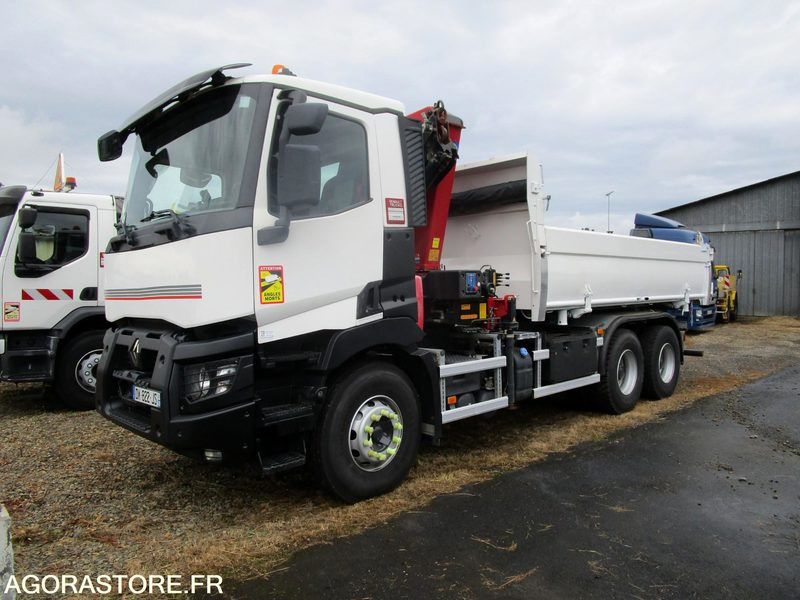 Porteur bibenne grue Renault C380 - 2015 - 320 000km - TRES BON ETAT - משאית: תמונה 1 Porteur bibenne grue Renault C380 - 2015 - 320 000km - TRES BON ETAT - משאית: תמונה 1