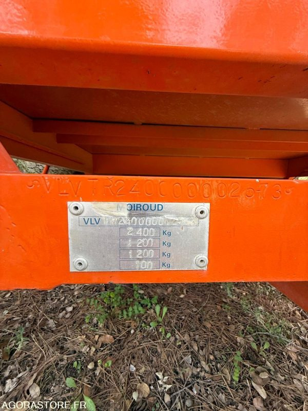 REMORQUE MOIROUD - קרון נגרר: תמונה 2 REMORQUE MOIROUD - קרון נגרר: תמונה 2