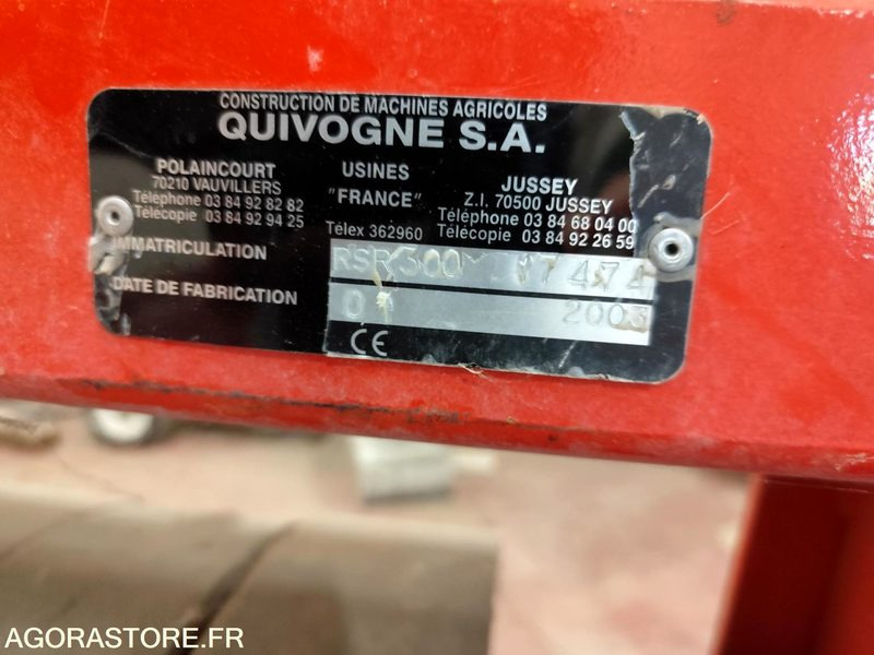 ROULEAU QUIVOGNE RSR 300 TRES PEU SERVI ANNEE 2003 - ציוד לגינה: תמונה 4 ROULEAU QUIVOGNE RSR 300 TRES PEU SERVI ANNEE 2003 - ציוד לגינה: תמונה 4