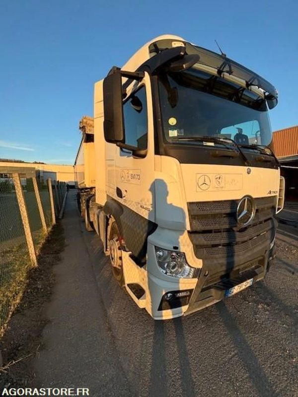 TRACTEUR 4X2 MERCEDES ACTROS 1845 2018 385 000 KM + BENNE ALUMINIUM SHMITZ 2016 - יחידת טרקטור: תמונה 3 TRACTEUR 4X2 MERCEDES ACTROS 1845 2018 385 000 KM + BENNE ALUMINIUM SHMITZ 2016 - יחידת טרקטור: תמונה 3