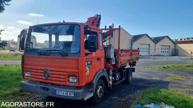 Camion grue RENAULT S150 (1995) et benne + grue FASSI F65-21- Vente à Pro - משאית: תמונה 1 Camion grue RENAULT S150 (1995) et benne + grue FASSI F65-21- Vente à Pro - משאית: תמונה 1