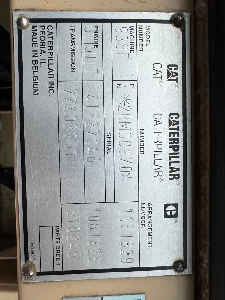 CAT 938 F II - מעמיס גלגלים: תמונה 5 CAT 938 F II - מעמיס גלגלים: תמונה 5