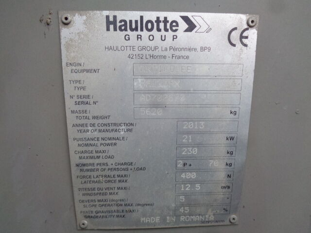 Haulotte HA120 - זרוע מרפקי: תמונה 3 Haulotte HA120 - זרוע מרפקי: תמונה 3