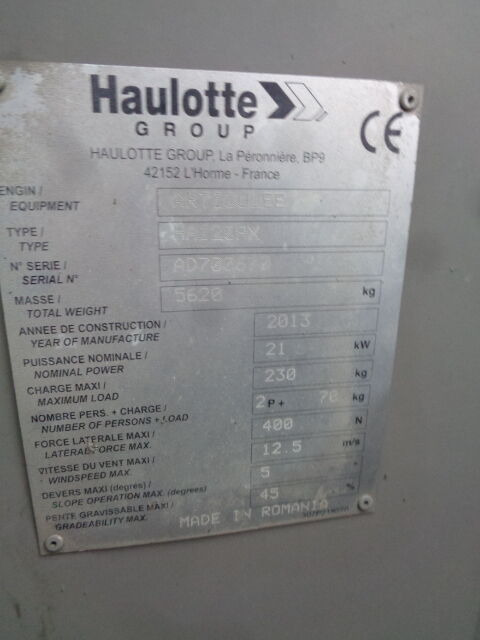 Haulotte HA120 - זרוע מרפקי: תמונה 4 Haulotte HA120 - זרוע מרפקי: תמונה 4