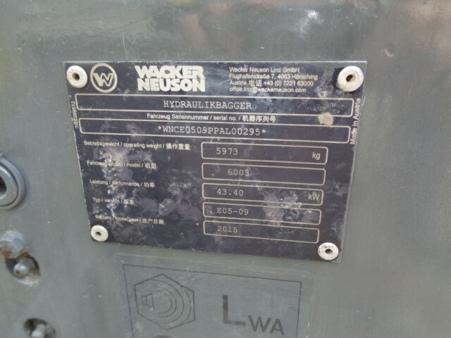 מחפר סורק WACKER NEUSON 6003: תמונה 18