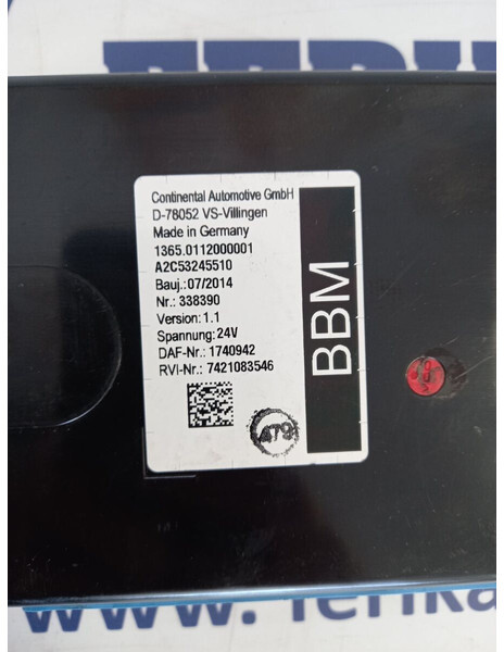 Continental XF106 - ECU עבור משאית: תמונה 2 Continental XF106 - ECU עבור משאית: תמונה 2