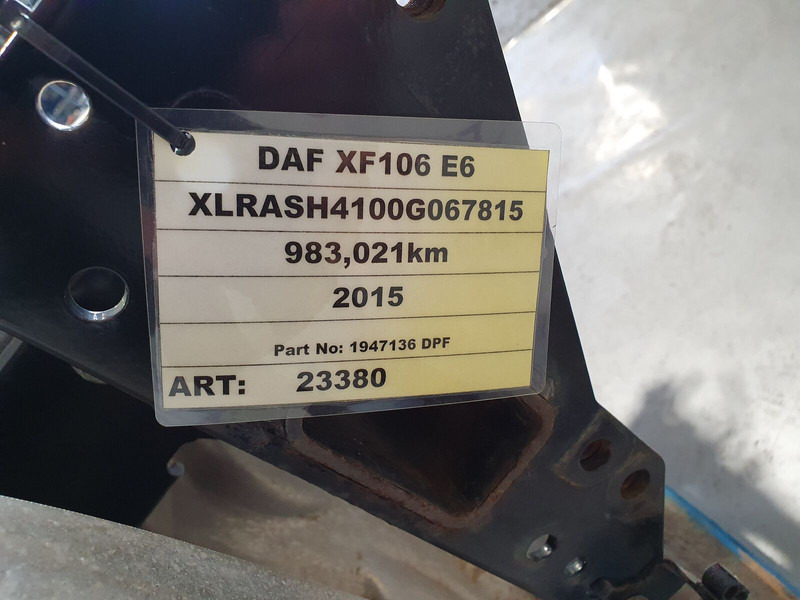 DAF DPF - חלקי חילוף עבור משאית: תמונה 5 DAF DPF - חלקי חילוף עבור משאית: תמונה 5