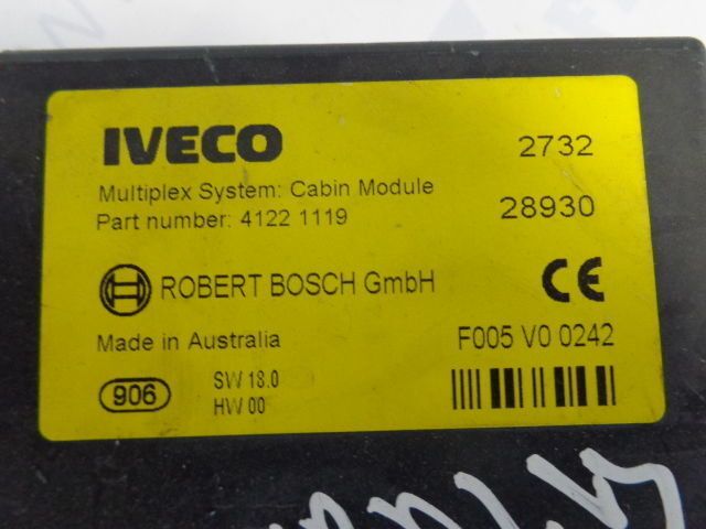 Iveco Multiplex System:Cabin Module ROBERT BOSCH GmbH - ECU עבור משאית: תמונה 3 Iveco Multiplex System:Cabin Module ROBERT BOSCH GmbH - ECU עבור משאית: תמונה 3