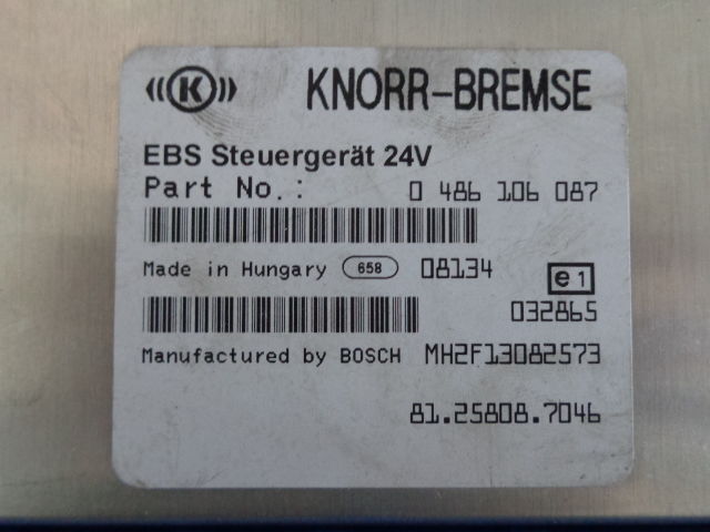 KNORR-BREMSE EBS control - ECU עבור משאית: תמונה 2 KNORR-BREMSE EBS control - ECU עבור משאית: תמונה 2