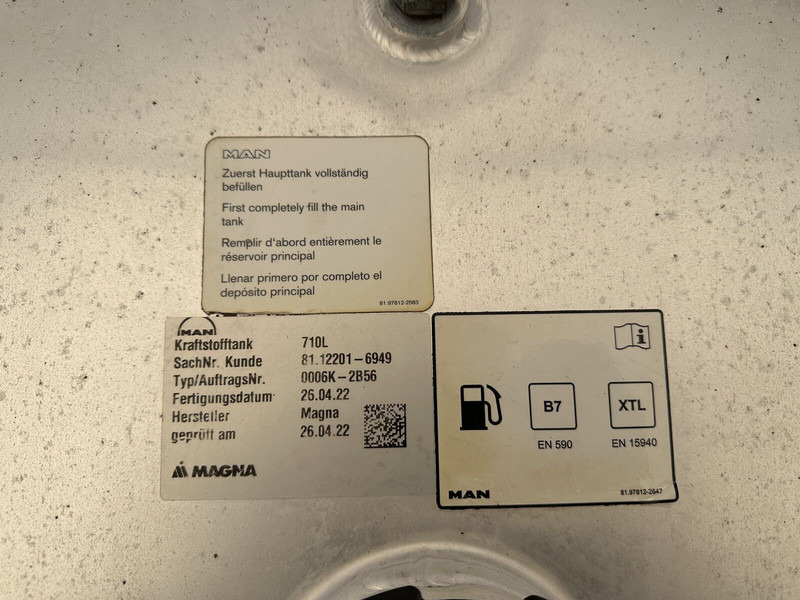 מכל דלק עבור משאית MAN 710L fuel tank: תמונה 8