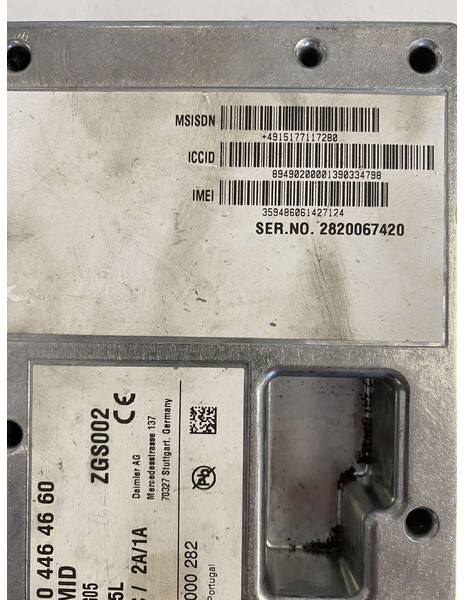 Mercedes-Benz ECU telematics fleetboard CTPMID - ECU עבור משאית: תמונה 4 Mercedes-Benz ECU telematics fleetboard CTPMID - ECU עבור משאית: תמונה 4