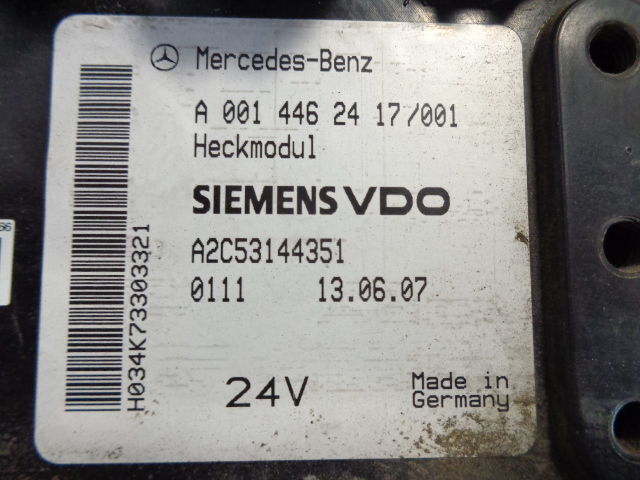 Mercedes-Benz heckmodul control unit A ( WORLDWIDE DELIVERY - ECU עבור משאית: תמונה 2 Mercedes-Benz heckmodul control unit A ( WORLDWIDE DELIVERY - ECU עבור משאית: תמונה 2