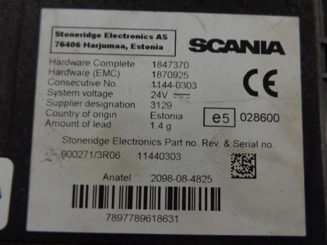 Scania LAS2 - ECU עבור משאית: תמונה 3 Scania LAS2 - ECU עבור משאית: תמונה 3
