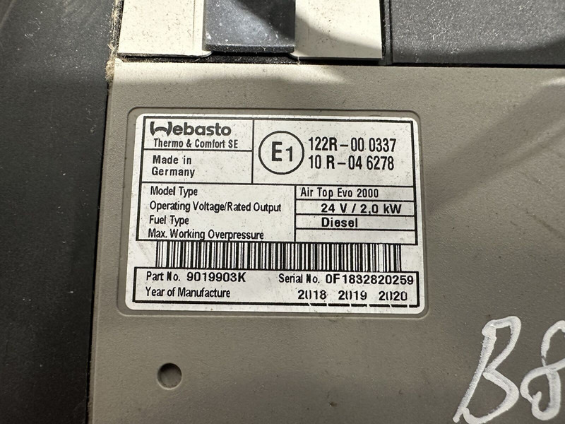 Volvo 84178403 P05, 9019903K, 20V / 2,0kW - חימום/ אוורור עבור משאית: תמונה 5 Volvo 84178403 P05, 9019903K, 20V / 2,0kW - חימום/ אוורור עבור משאית: תמונה 5