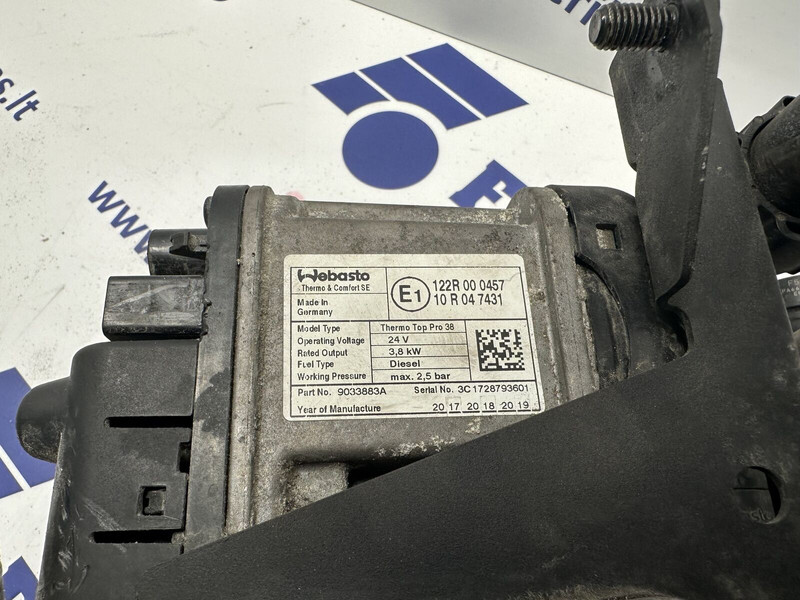 Webasto XF106 480 - חימום/ אוורור עבור משאית: תמונה 3 Webasto XF106 480 - חימום/ אוורור עבור משאית: תמונה 3