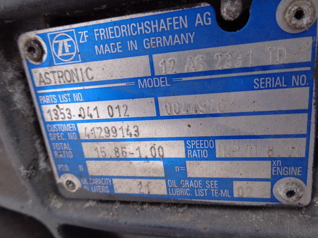 ZF good condition gearbox 12AS2331TD - תיבת הילוכים עבור משאית: תמונה 5 ZF good condition gearbox 12AS2331TD - תיבת הילוכים עבור משאית: תמונה 5
