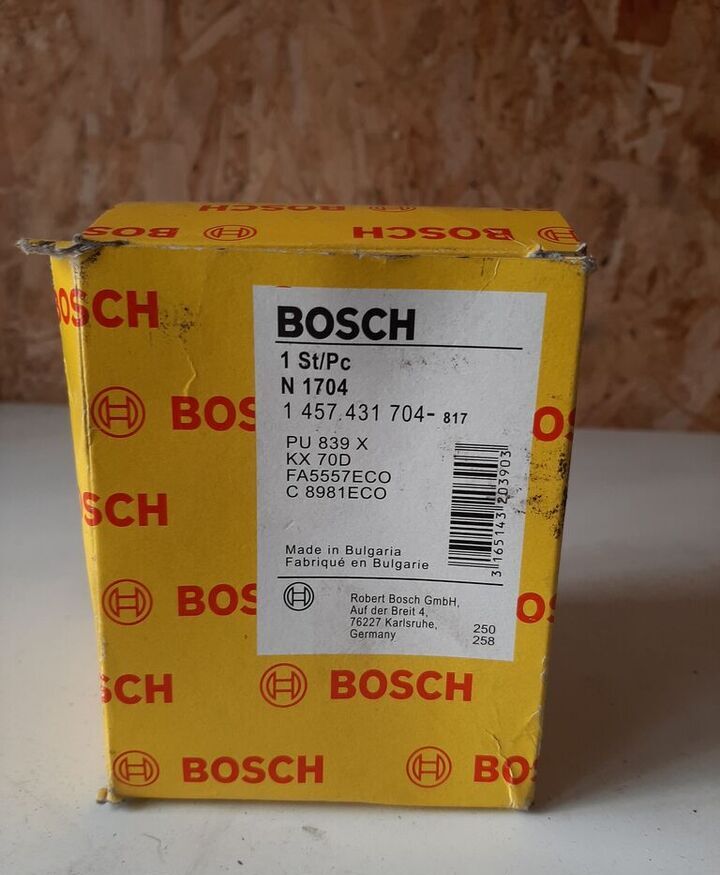 Bosch 1457431704 - מסנן דלק עבור אוטובוס: תמונה 1 Bosch 1457431704 - מסנן דלק עבור אוטובוס: תמונה 1