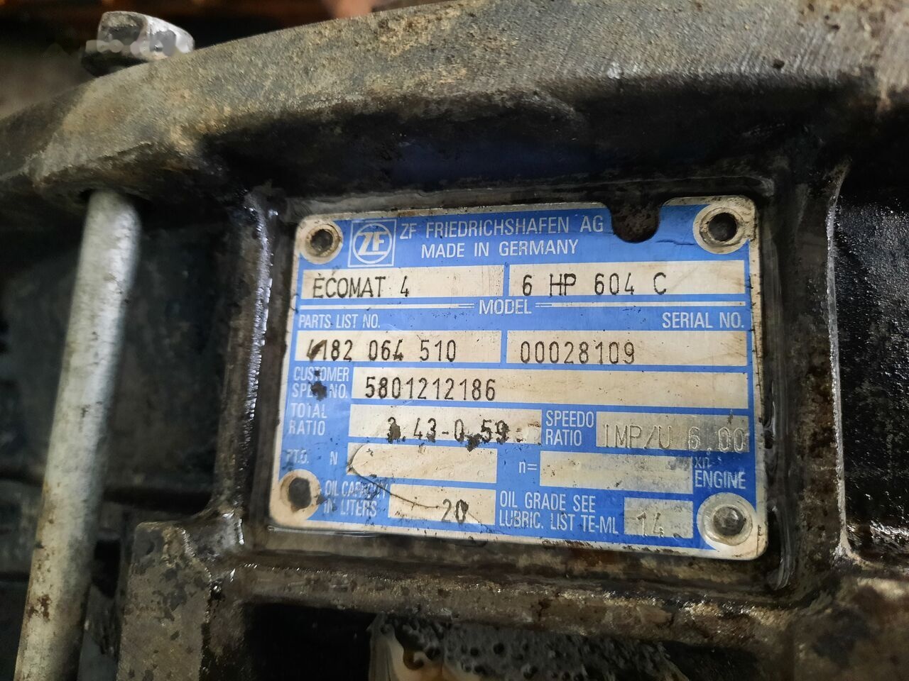 IVECO ZF 6HP604C Cursor 8. 6HP594C IVECO Cursor 8 - תיבת הילוכים עבור אוטובוס: תמונה 5 IVECO ZF 6HP604C Cursor 8. 6HP594C IVECO Cursor 8 - תיבת הילוכים עבור אוטובוס: תמונה 5