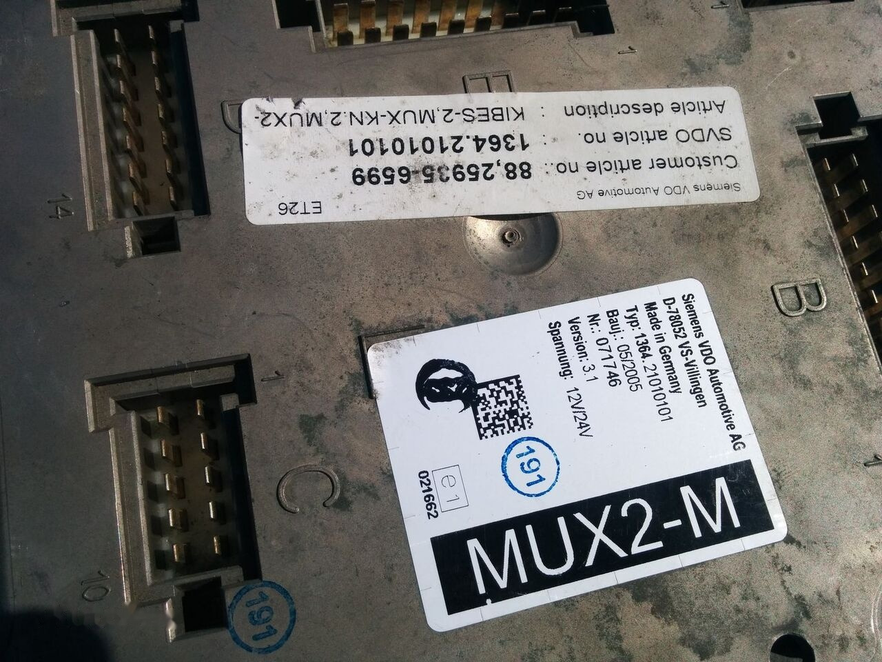 MAN ZR2-BS - VDO D78052 VS MAN CYTI - ECU עבור אוטובוס: תמונה 3 MAN ZR2-BS - VDO D78052 VS MAN CYTI - ECU עבור אוטובוס: תמונה 3