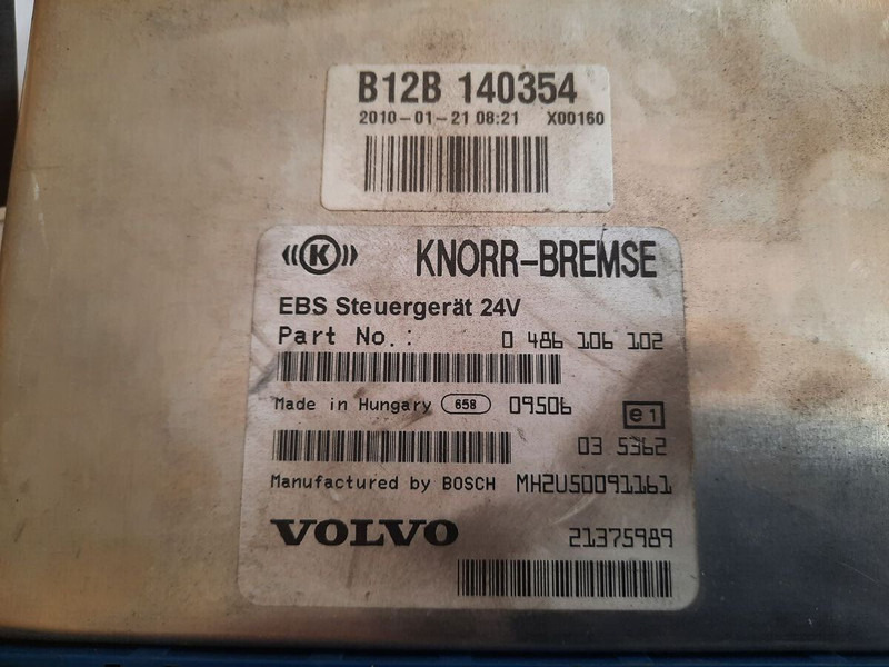 Volvo KNOR-BREMSE EBS 0486106063, 0486106028.\\\\ 0486106050 .\\ 063\\ - ECU: תמונה 2 Volvo KNOR-BREMSE EBS 0486106063, 0486106028.\\\\ 0486106050 .\\ 063\\ - ECU: תמונה 2