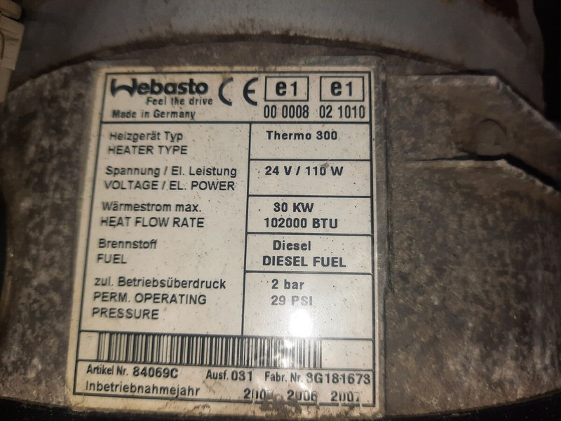 Webasto termo 300 - חימום/ אוורור: תמונה 2 Webasto termo 300 - חימום/ אוורור: תמונה 2