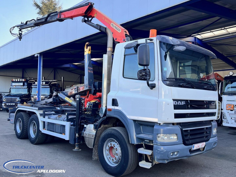DAF CF 85.410 6x4 Bladgeveerd, Palfinger PK16001, Pallift - משאית הרמת וו, משאית מנוף: תמונה 1 DAF CF 85.410 6x4 Bladgeveerd, Palfinger PK16001, Pallift - משאית הרמת וו, משאית מנוף: תמונה 1