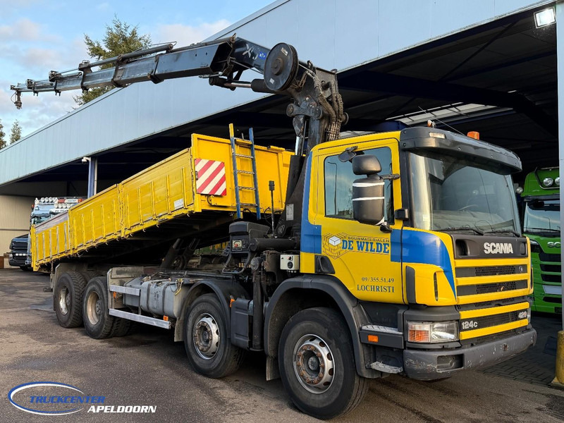 Scania P124-420 8x4 Naafreductie, Bladgeveerd, Handgeschakeld, HIAB 322 E5 - מזהיר, משאית מנוף: תמונה 1 Scania P124-420 8x4 Naafreductie, Bladgeveerd, Handgeschakeld, HIAB 322 E5 - מזהיר, משאית מנוף: תמונה 1