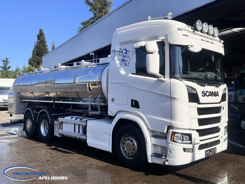 Scania R580 V8 NGS Retarder, 15500 Liter Milk - Milch - Stainless steel - Edelstahl - משאית מכל: תמונה 1 Scania R580 V8 NGS Retarder, 15500 Liter Milk - Milch - Stainless steel - Edelstahl - משאית מכל: תמונה 1