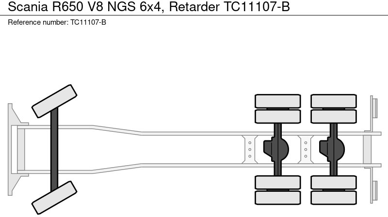Scania R650 V8 NGS 6x4, Retarder - משאית עם שלדת תא: תמונה 3 Scania R650 V8 NGS 6x4, Retarder - משאית עם שלדת תא: תמונה 3