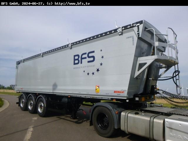 Benalu BULKLINER S 52 m³ Alu-Kastenmulde, Kombiklappe - סמיטריילר עם מזהיר: תמונה 1 Benalu BULKLINER S 52 m³ Alu-Kastenmulde, Kombiklappe - סמיטריילר עם מזהיר: תמונה 1