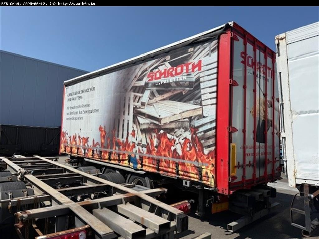 Wecon Anhänger AWZ218 LN BDF mit Staplermitnahme - קרון נגרר עם וילונות צד: תמונה 2 Wecon Anhänger AWZ218 LN BDF mit Staplermitnahme - קרון נגרר עם וילונות צד: תמונה 2