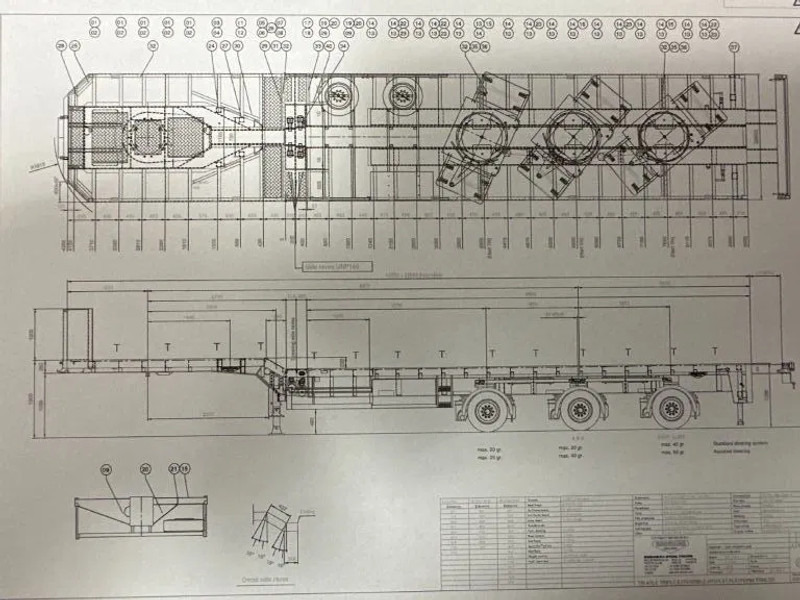 Broshuis 3 X EXTENDABLE TOTALE 42 M + EXTENSION TRACK DEFECTIVE - סמיטריילר עם מטען נמוך: תמונה 2 Broshuis 3 X EXTENDABLE TOTALE 42 M + EXTENSION TRACK DEFECTIVE - סמיטריילר עם מטען נמוך: תמונה 2