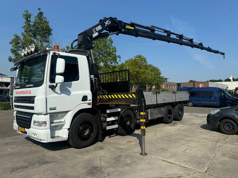 DAF CF 85.360 8x2 + HIAB 422E8 REMOTE CONTROLE - משאית צד נופל/ שטוחה, משאית מנוף: תמונה 1 DAF CF 85.360 8x2 + HIAB 422E8 REMOTE CONTROLE - משאית צד נופל/ שטוחה, משאית מנוף: תמונה 1