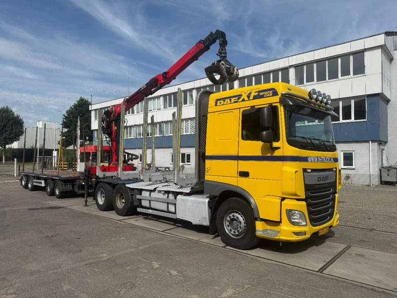 DAF XF 510 6X4 EURO 6 PALFINGER Q150Z + GRIJPER + KELBERG HANGER INTARDER - משאית צד נופל/ שטוחה, משאית מנוף: תמונה 3 DAF XF 510 6X4 EURO 6 PALFINGER Q150Z + GRIJPER + KELBERG HANGER INTARDER - משאית צד נופל/ שטוחה, משאית מנוף: תמונה 3