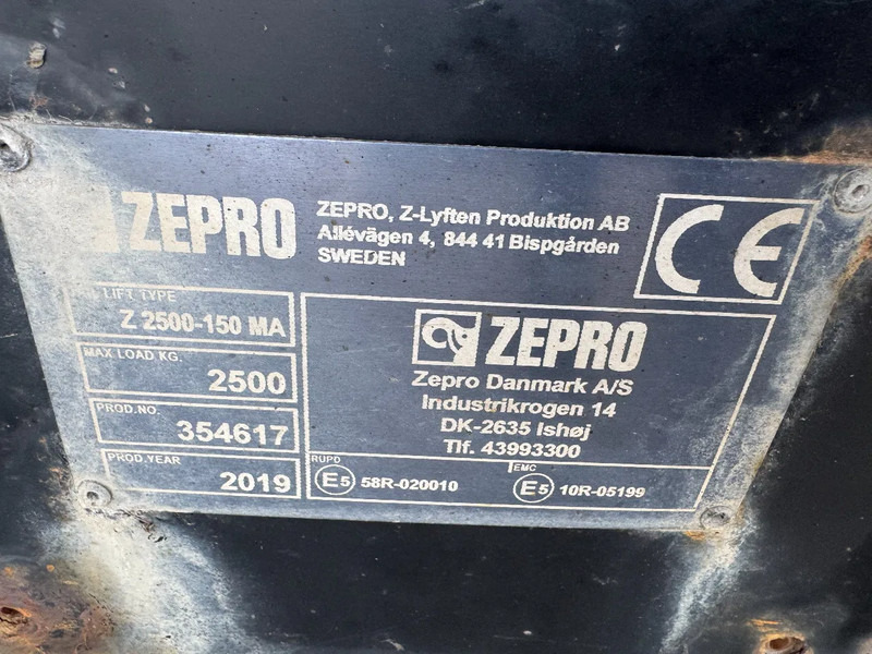 סמיטריילר צד נופל/ שטוח Krone SZ - 2 AXLE BPW + STEERING + ZEPRO Z 2500-150 MA LIFT: תמונה 11