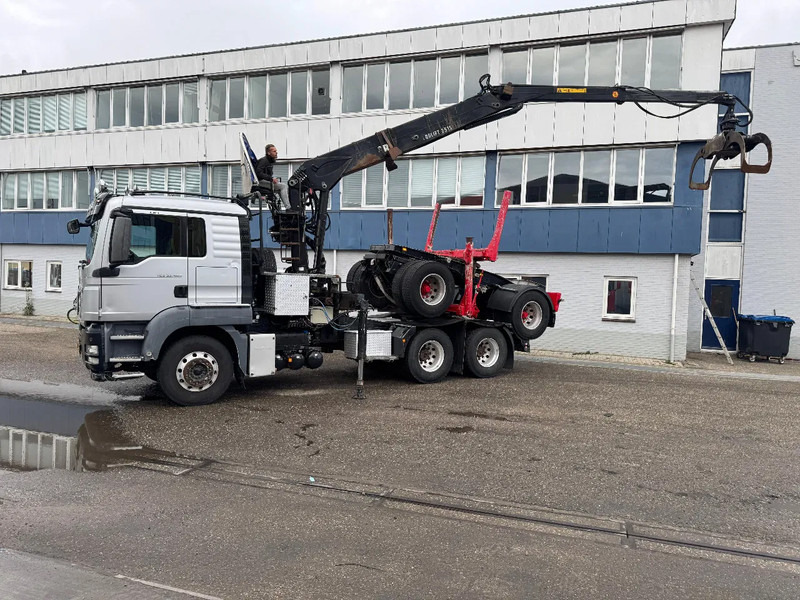 MAN TGS 33.480 6X4 + HIAB 251S.82 + TRAILER 2 AXLE KRAEMER - משאית עץ, משאית מנוף: תמונה 2 MAN TGS 33.480 6X4 + HIAB 251S.82 + TRAILER 2 AXLE KRAEMER - משאית עץ, משאית מנוף: תמונה 2