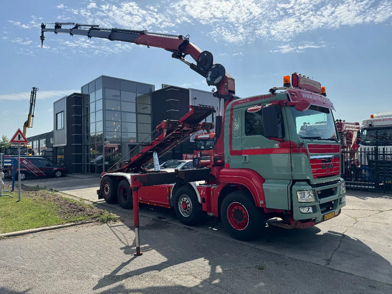 MAN TGS 35.480 8X4 HMF 2420 K5 + HMF ABLE + REMOTE CONTROL - משאית מערכת כבלים, משאית מנוף: תמונה 1 MAN TGS 35.480 8X4 HMF 2420 K5 + HMF ABLE + REMOTE CONTROL - משאית מערכת כבלים, משאית מנוף: תמונה 1